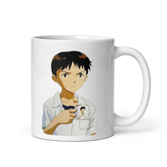 Evangelion Shinji Mug, Cup of Shinji Coffee Mug